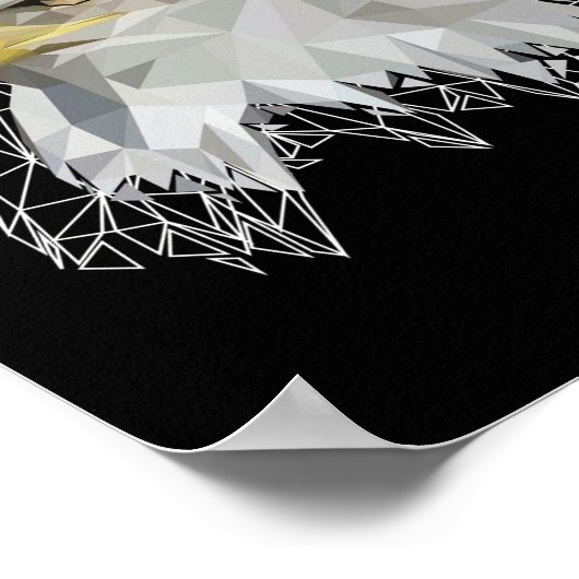 Eagle Lowpoly Poster (Ecke)