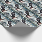 Eagle Making a Touchdown Geschenkpapier (Ecke)