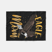Eagle Mama Fleecedecke (Vorderseite (Horizontal))