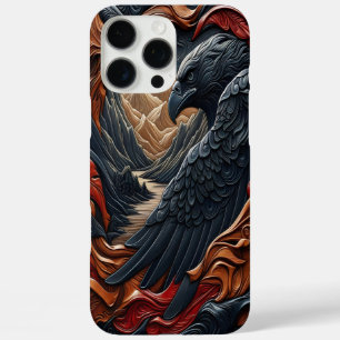 Eagle Masterpiece leder look Art iPhone 16 Pro Max Hülle