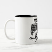 Eagle, mexikanische Hieroglyphe (Maya) Zweifarbige Tasse (Links)