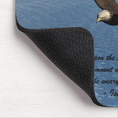 Eagle mit Schrift Mousepad (Ecke)