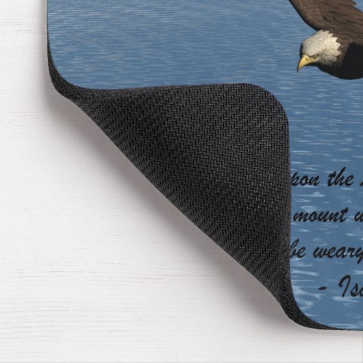 Eagle mit Schrift Mousepad (Ecke)