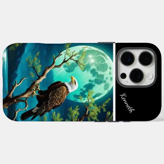 Eagle-Mondlicht-Uhr Case-Mate iPhone Hülle (Rückseite (Horizontal))