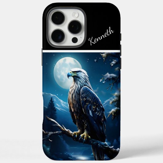 Eagle-Mondlicht-Uhr Case-Mate iPhone Hülle (Rückseite)