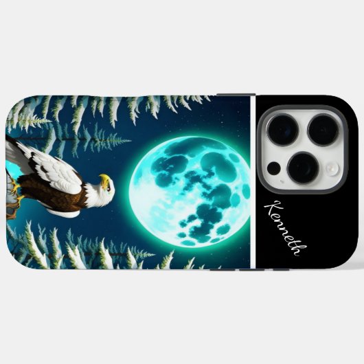 Eagle-Mondlicht-Uhr Case-Mate iPhone Hülle (Rückseite (Horizontal))