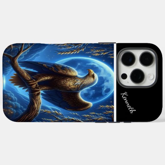 Eagle-Mondlicht-Uhr Case-Mate iPhone Hülle (Rückseite (Horizontal))
