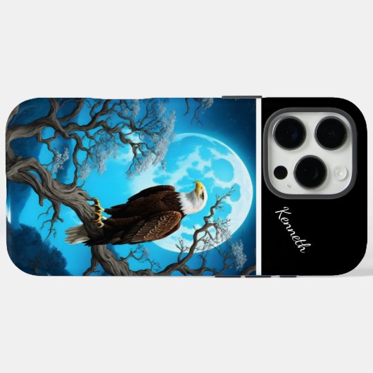 Eagle-Mondlicht-Uhr Case-Mate iPhone Hülle (Rückseite (Horizontal))