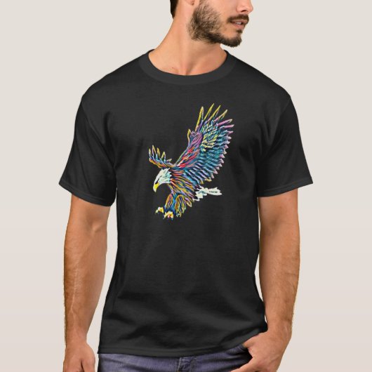 Eagle Motif Bird of Prey T-Shirt (Vorderseite)