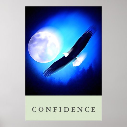 Eagle Motivierend Confidence Poster (Vorne)