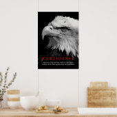 Eagle Motivierend Confidence Zitat Poster (Küche)