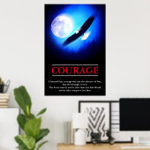 Eagle Motivierend Courage Pop Kunst Inspiration Poster (Heimbüro)