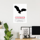 Eagle Motivierend Courage Pop Kunst Inspiration Poster (Heimbüro)