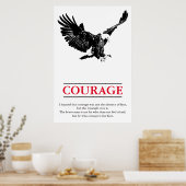 Eagle Motivierend Courage Pop Kunst Inspiration Poster (Küche)
