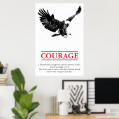 Eagle Motivierend Courage Pop Kunst Inspiration Poster (Heimbüro)
