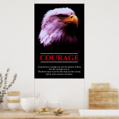 Eagle Motivierend Courage Pop Kunst Inspiration Poster (Küche)