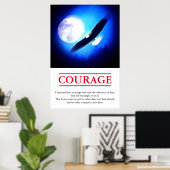 Eagle Motivierend Courage Pop Kunst Inspiration Poster (Heimbüro)