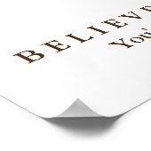 Eagle Motivierend Vertrauen glauben an sich selbst Poster (Ecke)