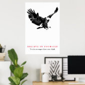 Eagle Motivierend Vertrauen glauben an sich selbst Poster (Heimbüro)