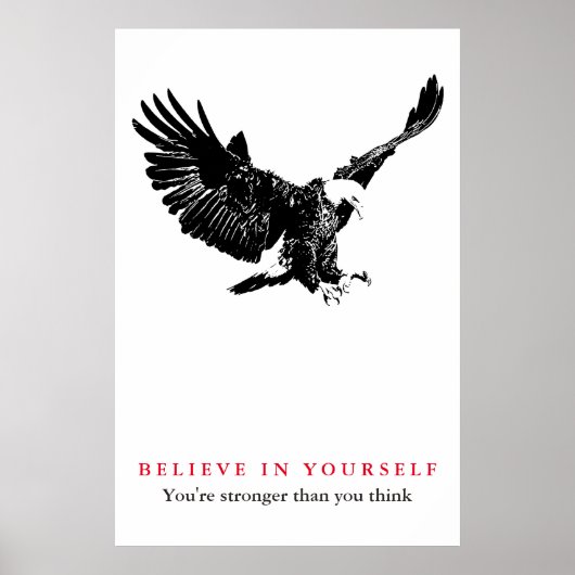 Eagle Motivierend Vertrauen glauben an sich selbst Poster (Vorne)