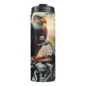 Eagle Motorcycle American Freedene Scene Thermosbecher (Vorderseite)