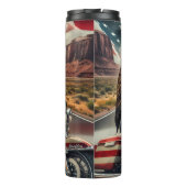 Eagle Motorcycle American Freedene Scene Thermosbecher (Rückseite)