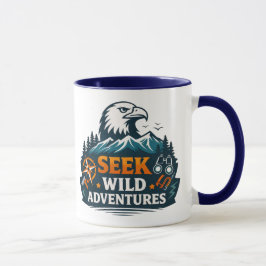 Eagle Mountain Explorer Grafik T-Shirt Tasse