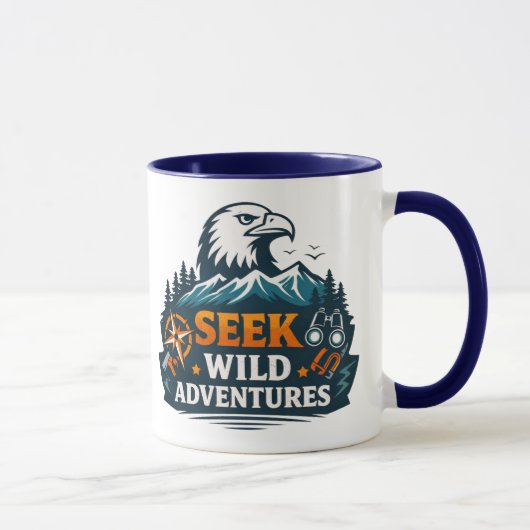 Eagle Mountain Explorer Grafik T-Shirt Tasse (Rechts)