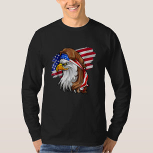 Eagle Mulle Men 4. Juli Amerikanische Flagge USA T-Shirt