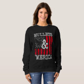 Eagle Mullet 4. Juli Merica American Flag Wome Sweatshirt (Vorne ganz)