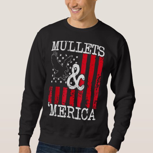 Eagle Mullet 4. Juli Merica American Flag Wome Sweatshirt (Vorderseite)