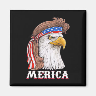 Eagle Mullet 4. Juli USA Fahne Merica Magnet
