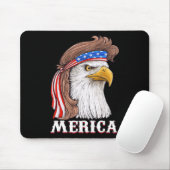 Eagle Mullet 4. Juli USA Fahne Merica Mousepad (Mit Mouse)