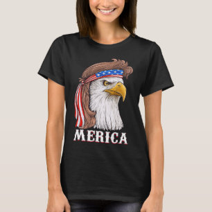 Eagle Mullet 4. Juli USA Fahne Merica T-Shirt