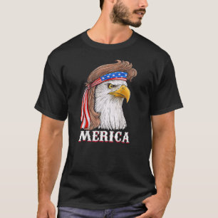 Eagle Mullet 4. Juli USA Fahne Merica T-Shirt