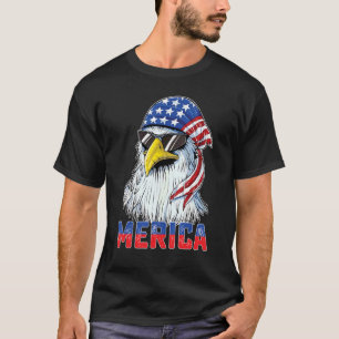 Eagle Mullet 4. Juli USA Fahne Merica T-Shirt