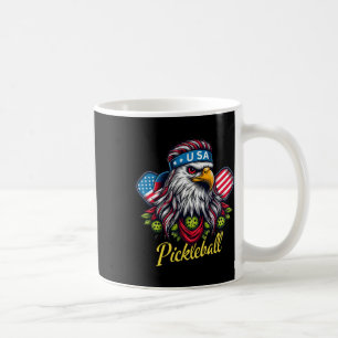 Eagle Mullet Pickleball Liebhaber 4. Juli USA Ame Kaffeetasse