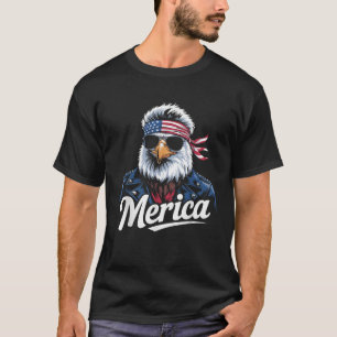 Eagle Mullet Sonnenbrille Merica 4. Juli USA Film T-Shirt