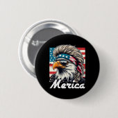 Eagle Mullet Sungles Merica 4. Juli US Amerikanisc Button (Vorne & Hinten)