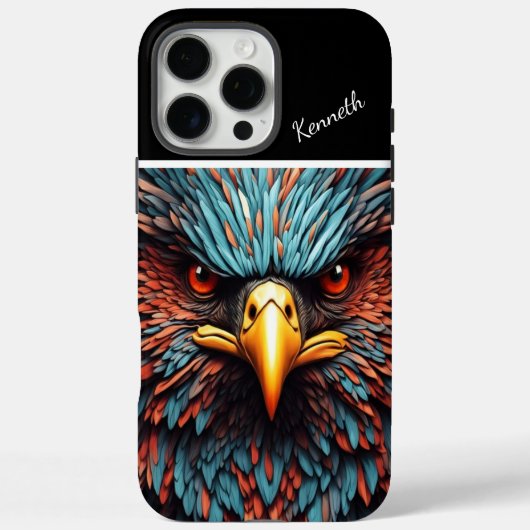 Eagle Nah-Up Adler's Fiery Gaze Case-Mate iPhone Hülle (Rückseite)