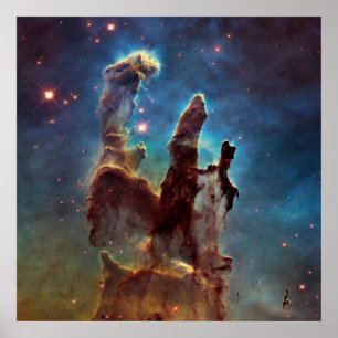 Eagle-Nebel-Säulen der Kreation Poster