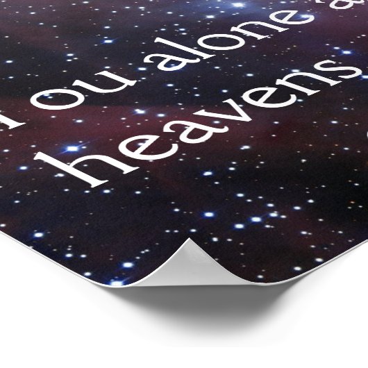 Eagle Nebula Space Foto Bibel Verse Poster (Ecke)