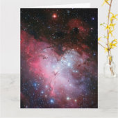 Eagle Nebula Weltraumastronomie Karte (Gelbe Blume)