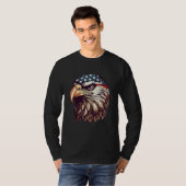 Eagle Of Freedom Merica Patriotic USA Flag 4th of T-Shirt (Vorne ganz)