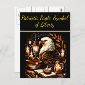 Eagle of Liberty and Knowledge Postkarte (Vorne/Hinten)
