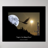 Eagle of the Rising Moon Fantasy Art Poster (Vorne)