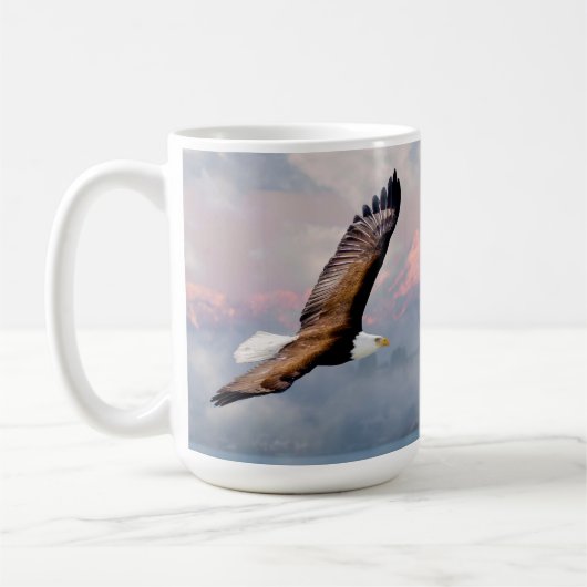 Eagle Olympic Mountains Kirkland Washington Travel Kaffeetasse (Links)