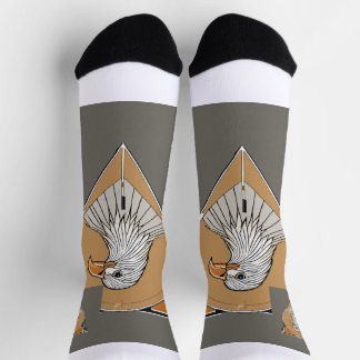 Eagle on socks. Photo logo design. Socken