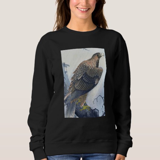 Eagle on Tree Branch by Ohara Koson Sweatshirt (Vorderseite)