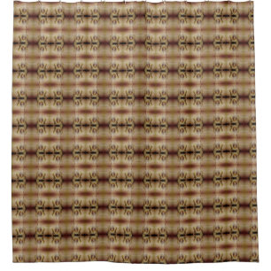Eagle Orchid Ikat Duschvorhang